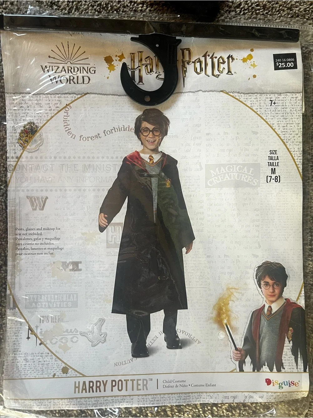 Kids Harry Potter Costume Size 7/8